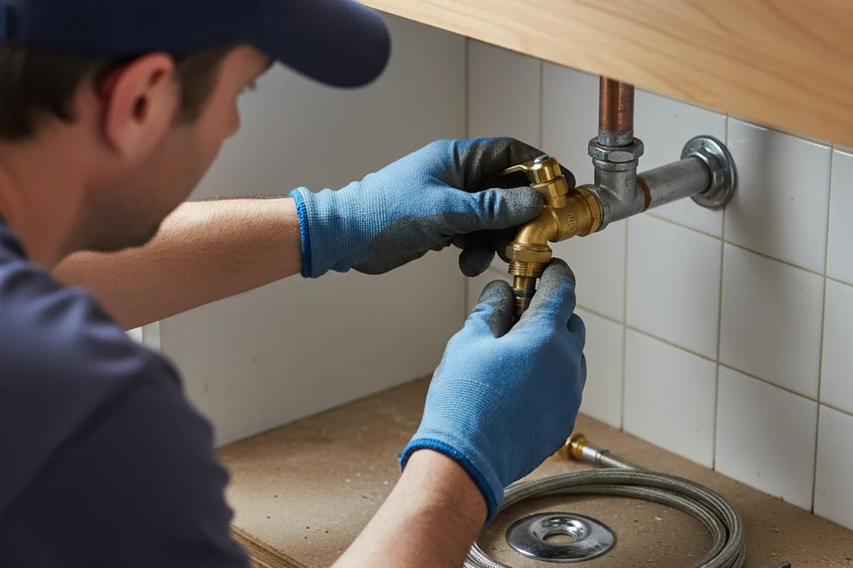 Shutoff valve and fitting work during Emergency Plumbing in Woronoco
